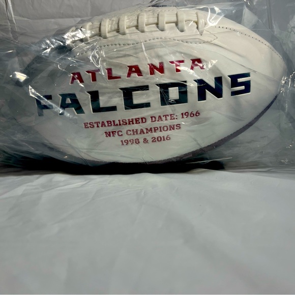 NFL Atlanta Falcons signed autographed football by Andre Rison - Picture 1 of 10